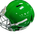 Used Riddell SPEED CLASSIC FB Helmet Green SM 11887-S000036339 View 2