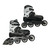Used Rollerblade ADJ 2-6 Senior Rec Fitness Skates Black Adjustable 11947-S000171410 View 2