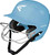 New Easton Alpha Softball Batting Helmet w/Mask M/L Carolina Blue 6 5/8 - 7 1/4 View 1