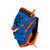 Used Dicks Sporting Goods DSG Baseball/Softball Glove 9" Right Hand Throw Royal Blue/Orange, thumb side view View 1