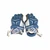 Used Warrior GLOVES Lacrosse Gloves Junior Royal Blue SM 11458-S000129252 View 1