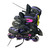 Used ZPM ADJ INLINE SZ 1-4 Junior Rec Fitness Skates Black Adjustable 10874-S000278483 View 2