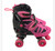 Used RollerDerby ADJ QUAD SKATES Junior Roller Quad Skates Pink Adjustable 11747-S000281925 View 1