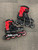 Used Rollerblade MICROBLADE Senior Rec Fitness Skates Red Adjustable 11614-S000244512 View 2