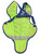 Used All-Star CPCC1216S7X Catchers Chest Protector Royal Blue Intermed View 2