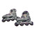 Used Mongoose Fling 90 Adjustable Kids Inline Skates Purple/Grey, side view, other side View 4