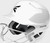 Easton Alpha Softball Batting Helmet with Mask, White View 1