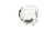 Used Powertek V3.0 RINGETTE CAGE Ringette Face Mask White MD 11917-S000022310 View 1