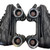 Used Rock Skates GT-50 Senior Roller Quad Skates Black Senior 10 11760-S000098708 View 3