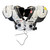 Used Baden VISION IV FB Shoulder Pads White MD 11450-S000530254 View 1