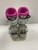 Used Lange STARLET RSJ 50 Girls DH Ski Boot Pink And White 175 MP - Y11 11855-S000211184 View 1