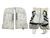 Used Vaughn VELOCITY Goalie Leg Pads Youth White 24" 11917-S000022838 View 1
