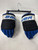 Used Bauer 4 ROLL PRO SERIES HOLE IN L INDEX FINGER Senior Gloves White/Black/Royal 14" 11891-S000325202 View 1