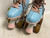 Used CIRCLE SOCIETY ADJ 12-3 Junior Roller Quad Skates Carolina Blue Adjustable 11855-S000211605 View 3