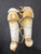 Used Easton JEN SCHRO THE FUNDAMENTAL Catchers Leg Guards White Intermed 11726-S000305174 View 1