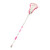Used Brine Dynasty Rise Womens Complete Lacrosse Stick Pink, full length view, other side View 2