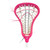 Used Brine Dynasty Rise Womens Complete Lacrosse Stick Pink, head view View 3