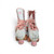Used Roller Derby Pixie Adjustable Quad Roller Skates White Size 7-10, pair, front view View 2