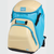 Rawlings Leather Gold Collection Baseball/Softball Backpack, Camel/Columbia Blue View 2