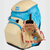 Rawlings Leather Gold Collection Baseball/Softball Backpack, Camel/Columbia Blue View 5