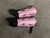 Used Umbro Soccer Shin Guards Adult Pink LG 11614-S000246141 View 1