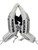 Used Vaughn VELOCITY Goalie Leg Pads Intermediate White 30"+2 11742-S000551933 View 3