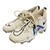 Used Nike ALPHA MENACE 3 SHARK Jr FB Cleats White Junior 01 11450-S000531458 View 1