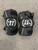Used Warrior BURN NEXT Lacrosse Arm Pads/Guards Black LG 11614-S000246472 View 1