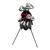 Used Top Flite 9 Piece Mens Golf Package Set Right Handed White/Black/Red, stand bag front view with clubs View 3