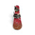 Used Burton Bullet Mens Snowboard with Bindings Red 152 cm, top view with bindings View 1