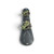 Used Ride TMS Mens Snowboard with Bindings Black 159 cm, top view with bindings View 1