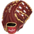 New Rawlings Sandlot 12.5" First Base Mitt (FBM) Left Hand Throw (LHT) Sherry/Tan, back view View 1