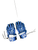 Used Warrior BURN Lacrosse Gloves Mens Royal Blue 10 1/2" 11649-S000159193 View 1