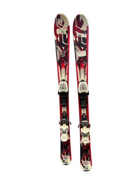 Used Elan RACE INTEGRA 120 cm Boys' Downhill Ski Combo Boys