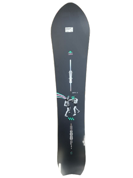 Used Burton FEEL GOOD FLYING V Womens Snowboard Only Black