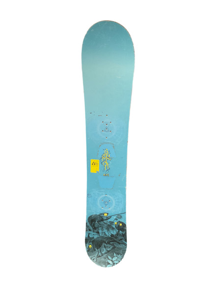 Used Burton TWIN Mens Snowboard Only Teal 154 cm