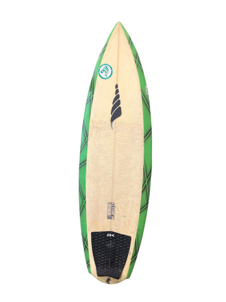 Used Slater Designs Sci-Fi Tomo + LFT Surfboard White 5'11 Used Slater Designs Sci-Fi Tomo + LFT Surfboard White 5'11