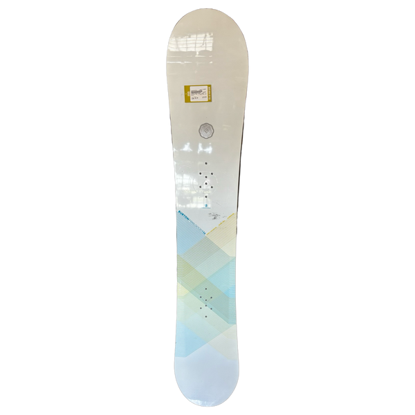 Used Burton FEATHER Womens Snowboard Only White 139 cm