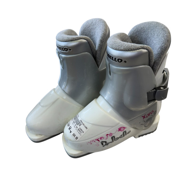 Used Nordica LITTLE BELLE 3 Girls DH Ski Boot White 265 MP - M08.5