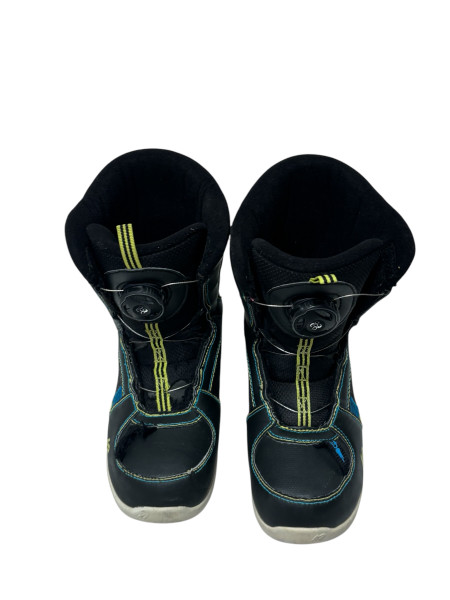 Used Burton SPEED ZONE GROM Boys Snowboard Boots Black Junior 05