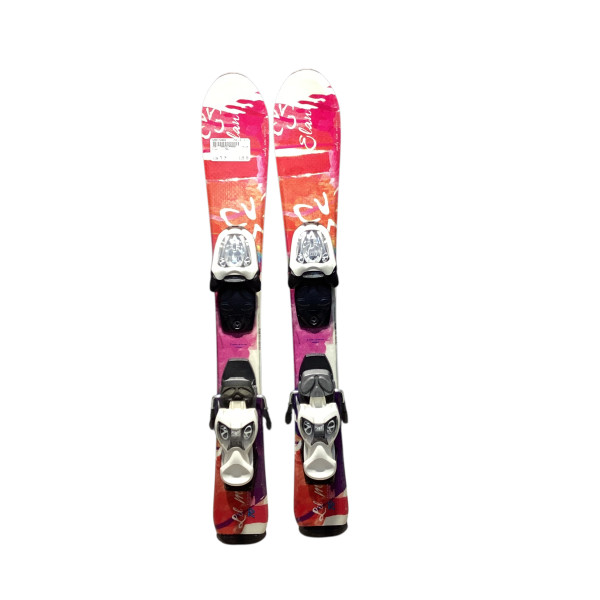 Used Rossignol FUN GIRL 120 cm Girls' Downhill Ski Combo