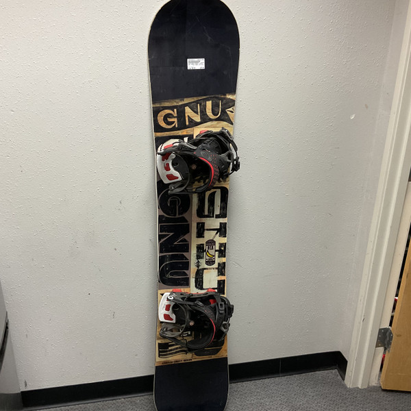 Used GNU STUPID CAP Mens Board/Bindings Purple 155 cm