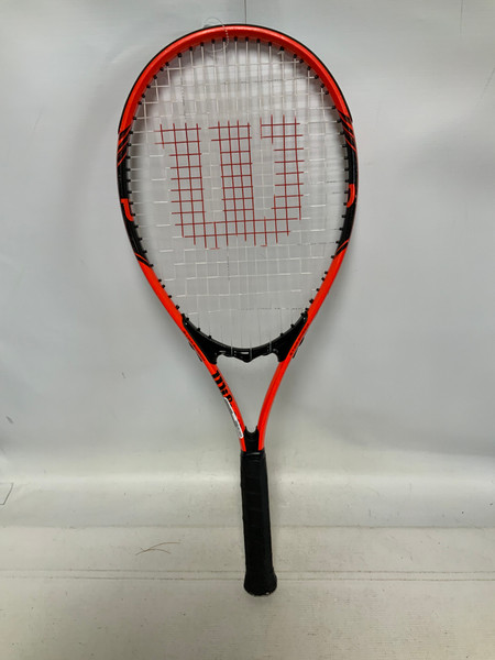 Used Wilson HAMMER 6.4 POWER HOLES Adult Tennis Racquet Red