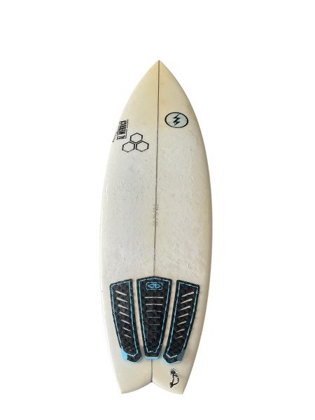 Channel Al Merrick Fred Islands Surfboard Rubble 5Ft White RUBBLE