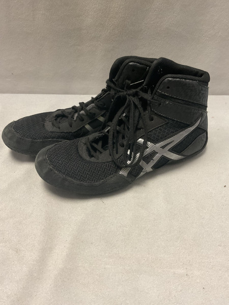 Used Asics 1081A021 Wrestling Shoes Black Senior 7.5