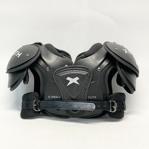 Used Riddell POWER SPX FB Shoulder Pads Grey SM