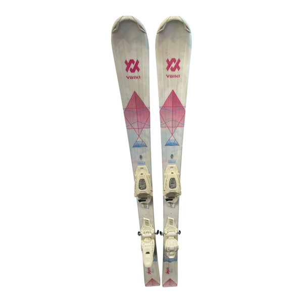 Used Rossignol FUN GIRL Girls DH Ski/Binding White 130 cm