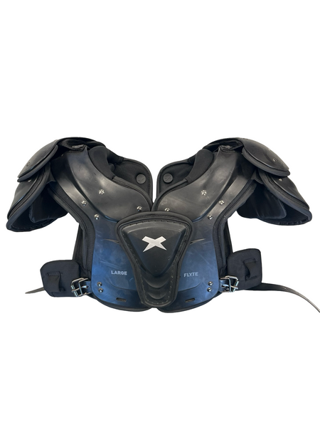Used Xenith ELEMANT HYBRID Football Shoulder Pads White LG