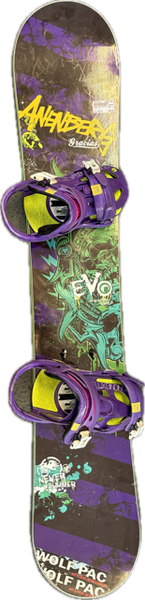 Used GNU STUPID CAP Mens Board/Bindings Purple 155 cm