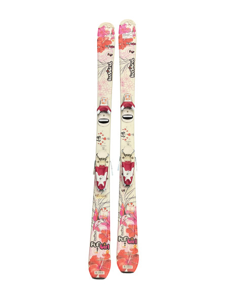 Used Rossignol FUN GIRL Girls DH Ski/Binding White 130 cm